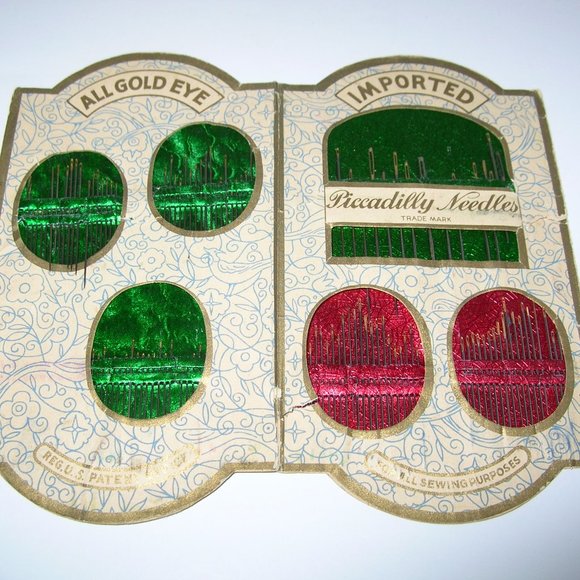 Antique HAPPY HOME NEEDLE BOOK & LIFE TIME IMPORTED NEEDLE CASE FILLED w/Needles - Picture 5 of 7